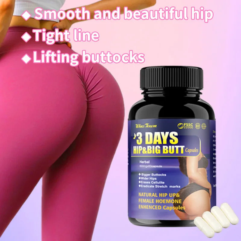 Maca Booty & Hip Enhancer Capsules (60 Count)