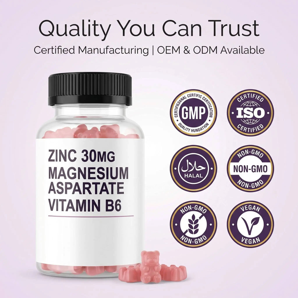 Zinc & Magnesium B6 Energy Gummies (Grape, 60 Count)