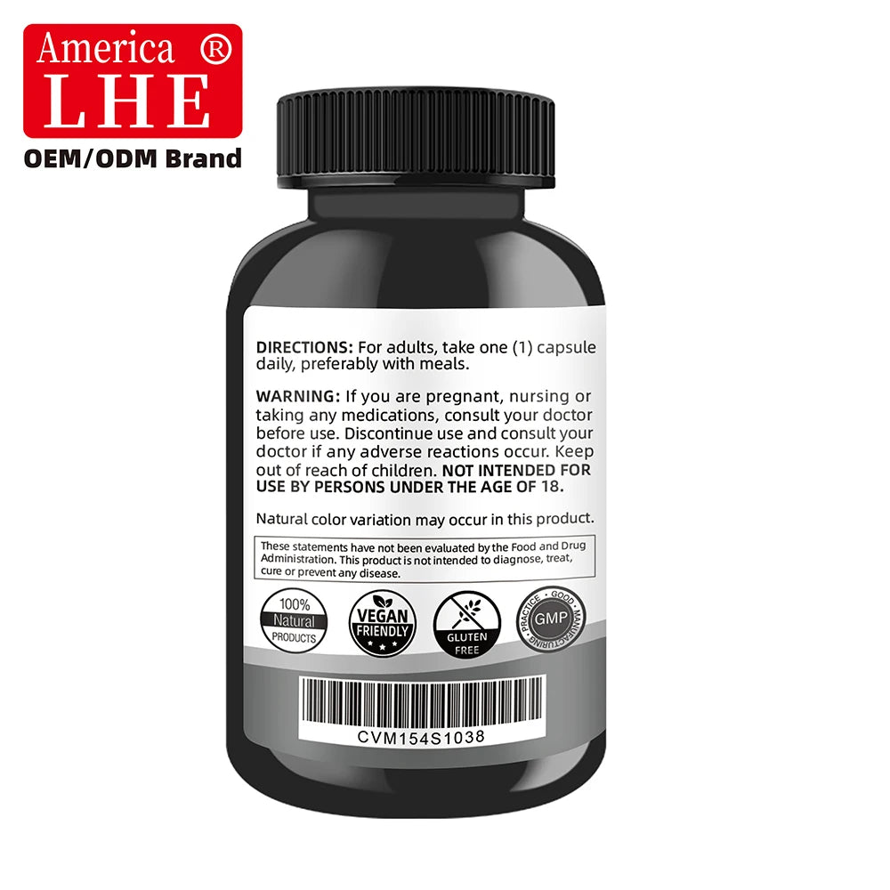 Shecome Black Maca Root Capsules for Men (20,000mg)