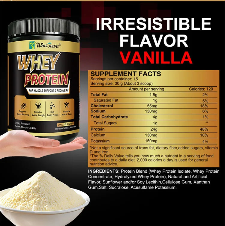 Vanilla Whey Protein Recovery Powder