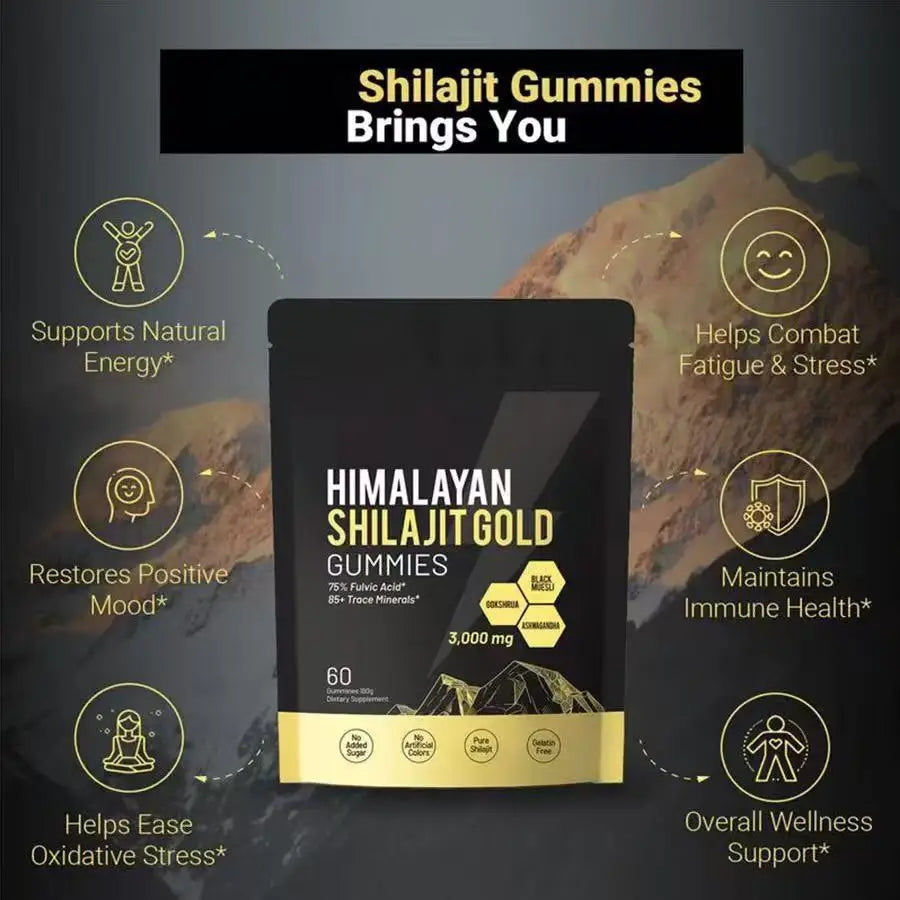 Shilajit Resin & Fulvic Acid Gummies