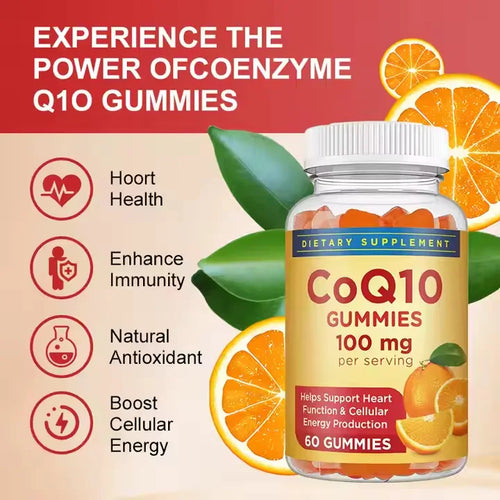 CoQ10 Heart & Cellular Energy Gummies (100mg, 60 Count)