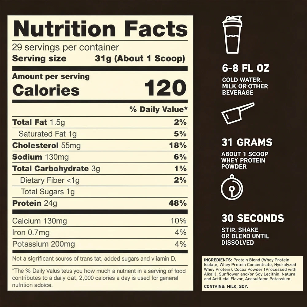 100% Whey Protein Isolate Powder