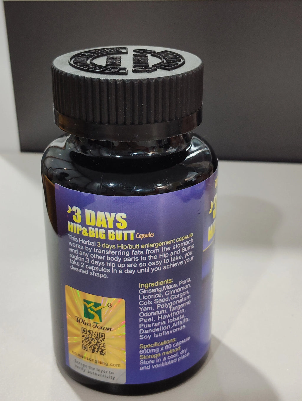 Maca Booty & Hip Enhancer Capsules (60 Count)