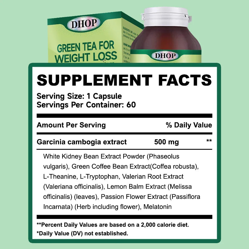 Garcinia Cambogia & Green Tea Slimming Capsules