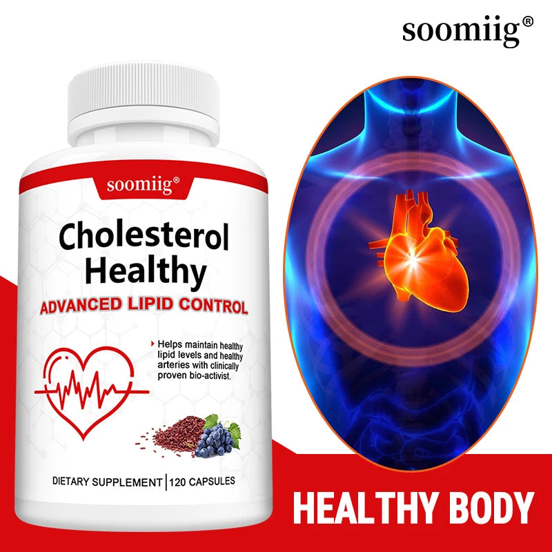 Red Yeast Rice & Grape Seed Cardiovascular Capsules (60 Count)
