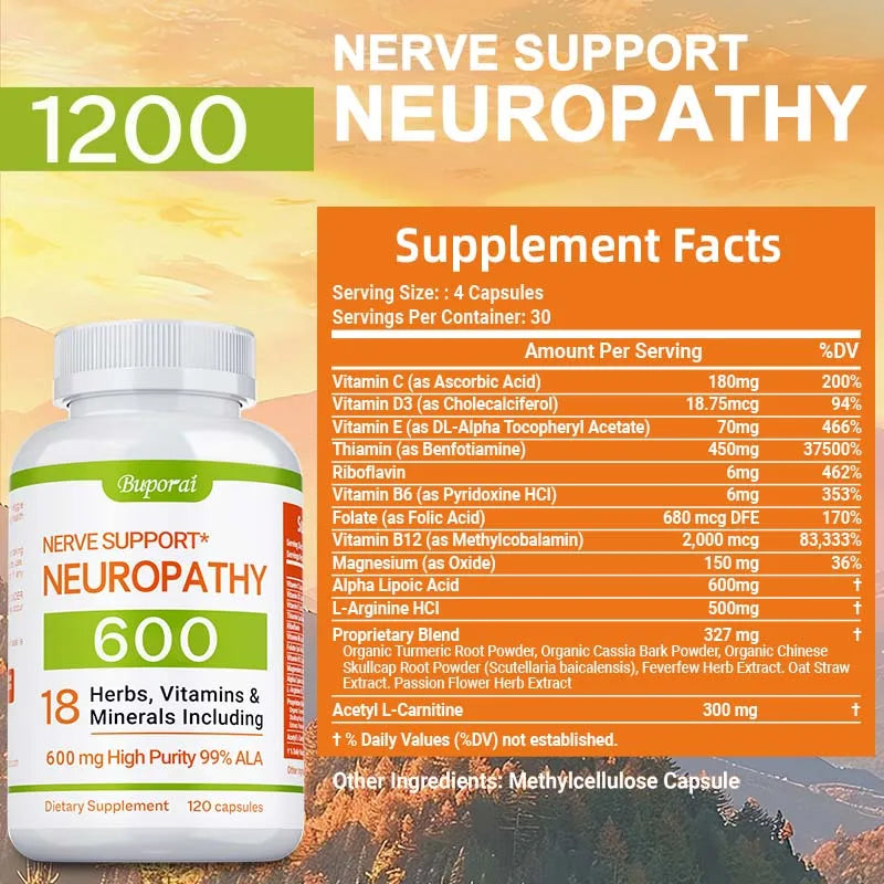 Alpha Lipoic Acid Nerve Support Capsules (60 Count)